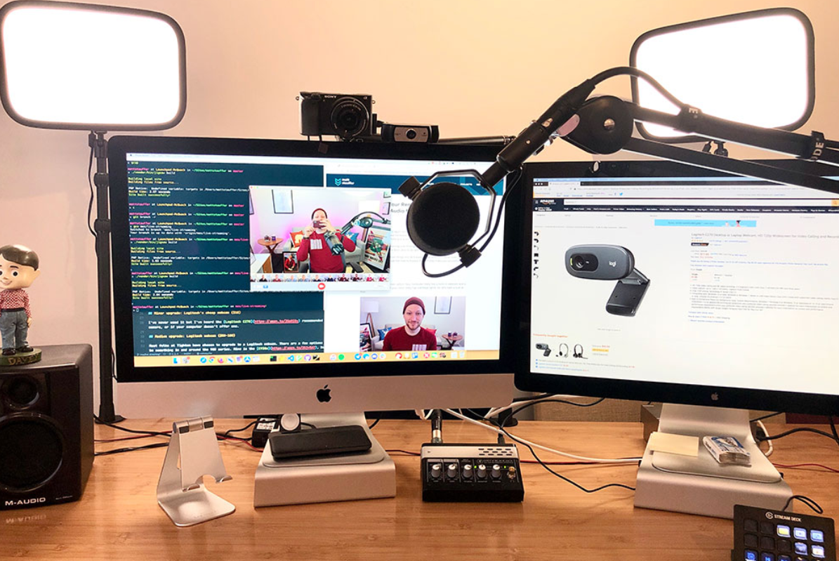 Setting Up Your Webcam Lights And Audio For Remote Work Podcasting Videos And Streaming Mattstauffer Com