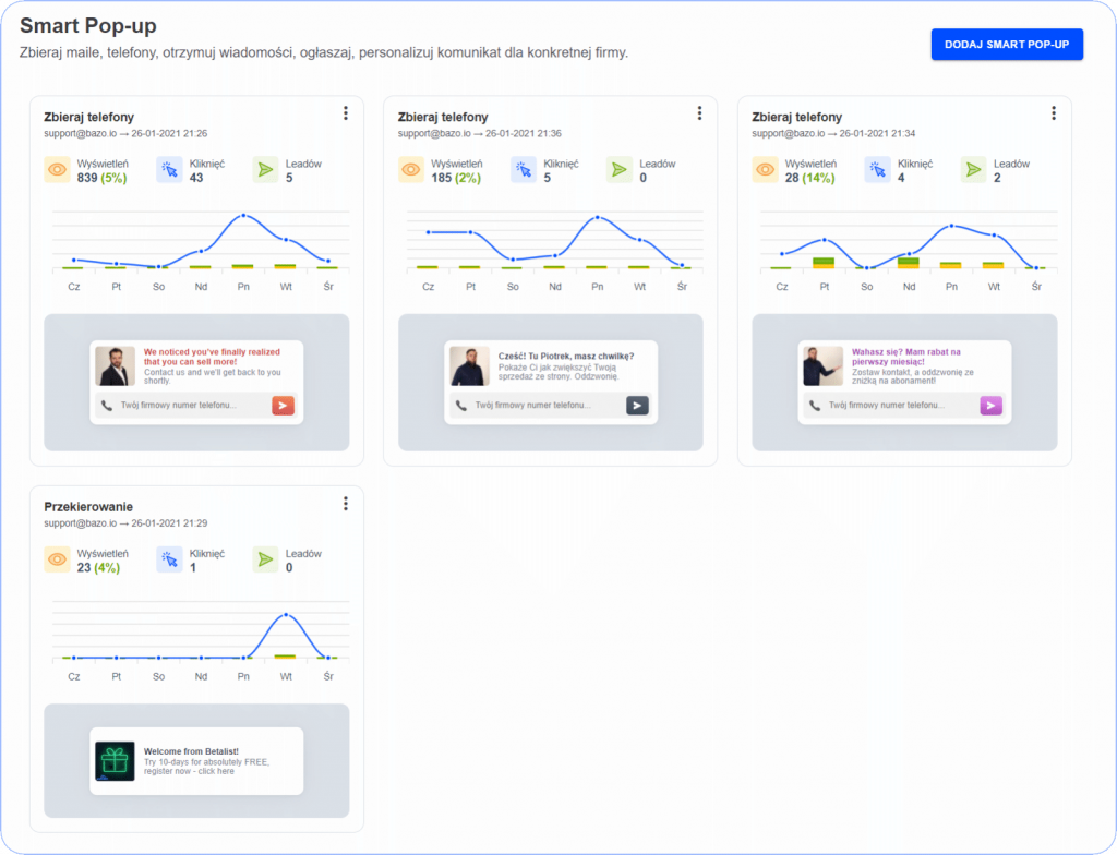 Nowy widok Quicka marketing BAZO